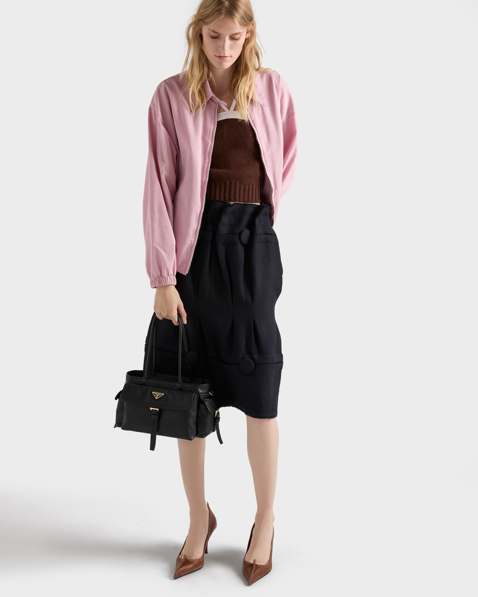 Medium Prada Explore nappa leather tote bag - Image 3